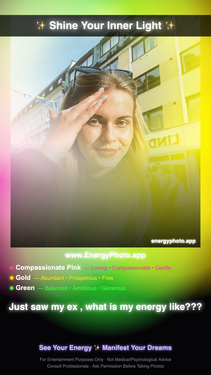 Just saw my ex, what is my energy like — compassionate pink, gold and green
