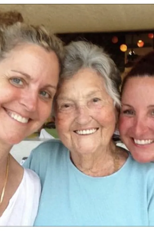 Three generations together: me, my mom and my sister
