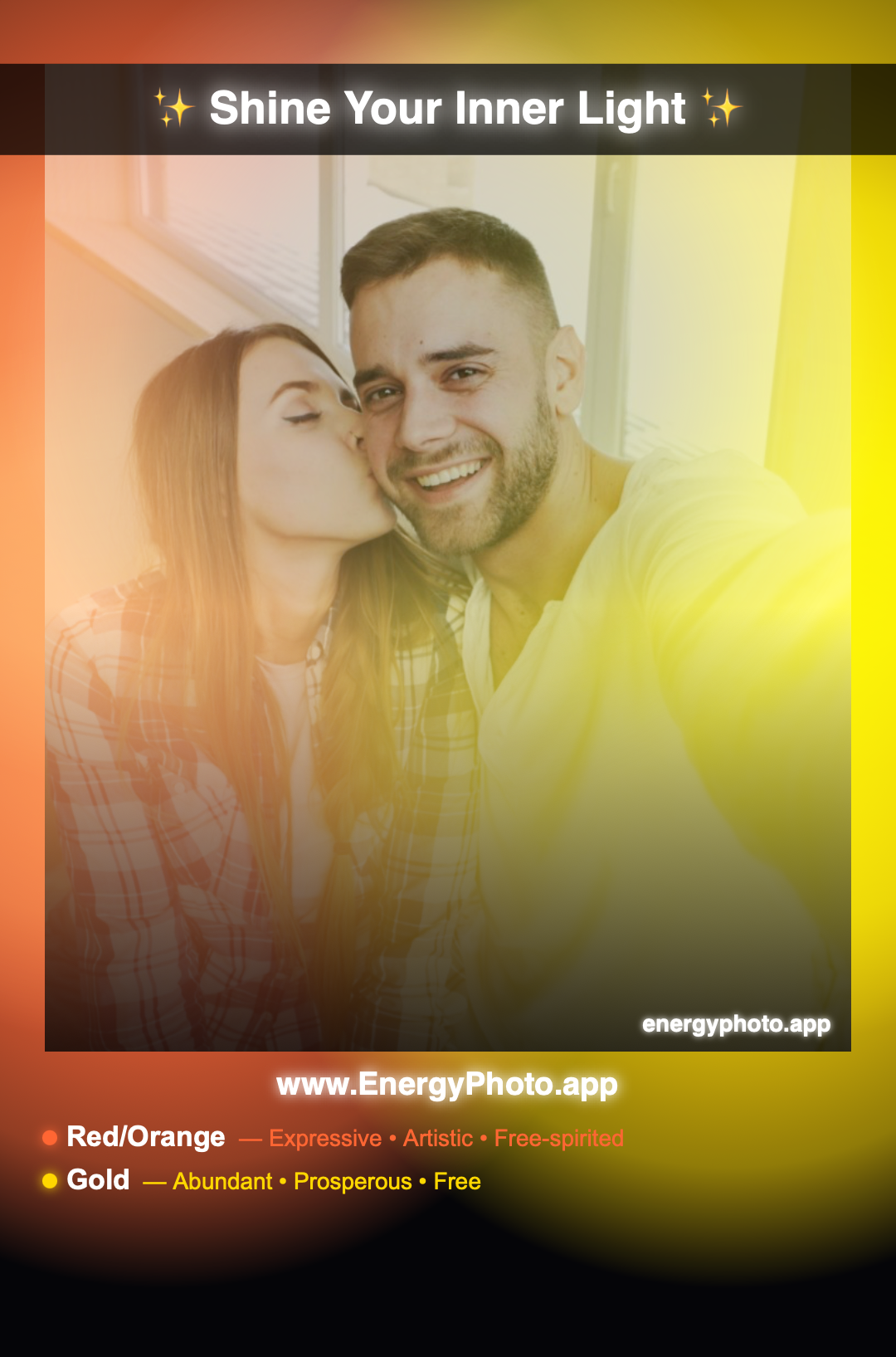 🧡 Red/Orange💛 GoldExpressive · Abundant · Free-spirited