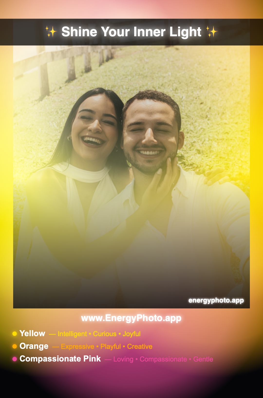 💛 Yellow🟠 Orange🤷 Compassionate PinkJoyful · Playful · Compassionate